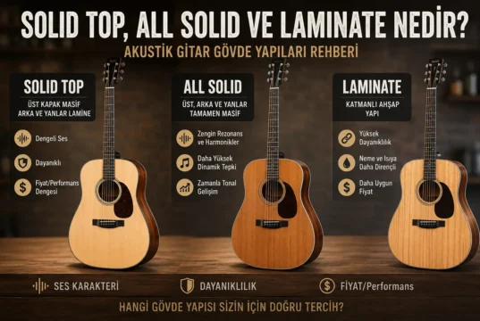 Akustik Gitarda Masif ve Lamine Gövde Rehberi