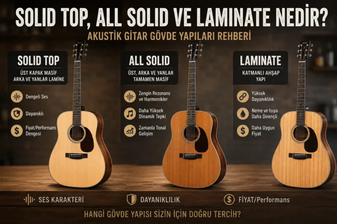 Akustik Gitarda Masif ve Lamine Gövde Rehberi Akustik Gitarda Masif ve Lamine Gövde Rehberi