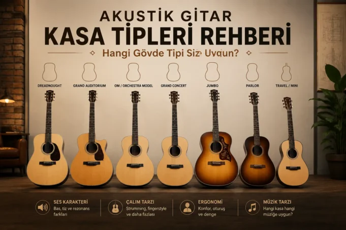 Akustik Gitar Kasa Tipleri Rehberi: Hangi Gövde Tipi Size Uygun? Akustik Gitar Kasa Tipleri Rehberi: Hangi Gövde Tipi Size Uygun?