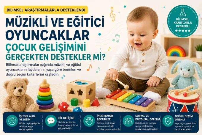 Bilimsel Araştırmalara Göre Bebekler ve Çocuklar İçin En İyi Müzikli ve Eğitici Oyuncaklar