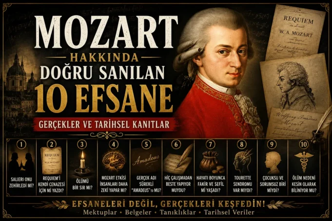 Mozart Hakkında Doğru Sanılan 10 Efsane: Gerçekler, Belgeler ve Tarihsel Kanıtlar