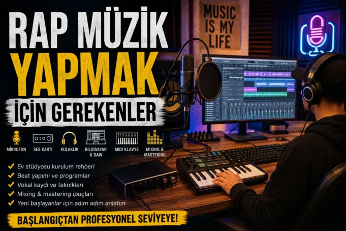 Rap Şarkısı Yapmak İçin Gerekenler: Ev Stüdyosu Kurulum Rehberi Rap Şarkısı Yapmak İçin Gerekenler: Ev Stüdyosu Kurulum Rehberi
