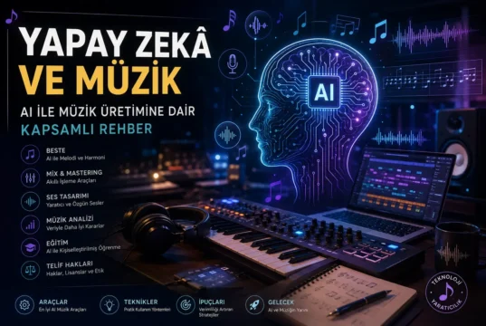 Yapay Zekâ ile Müzik Üretimi 2026: Araçlar, Avantajlar, Sınırlılıklar ve Telif Rehberi Yapay Zekâ ve Müzik: AI ile Müzik Üretimi, Araçlar ve Geleceği (2026 Rehberi)