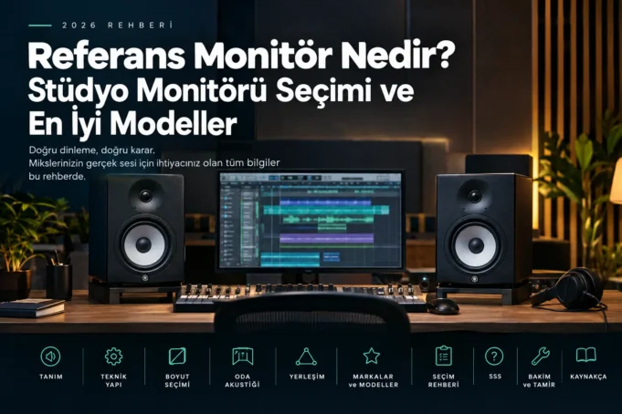 Referans Monitör Nedir? Stüdyo Monitörü Seçimi ve En İyi Modeller (2026 Rehberi)